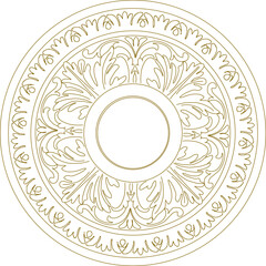 Vector sketch illustration design baground pattern rosette detailed classic roman greek floral style