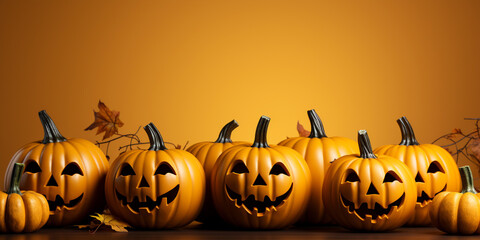 Zucca di Halloween. Ai generated.