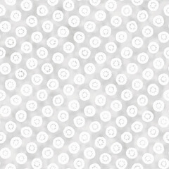 Watercolor-Dyed Folk Dots Textured Pattern