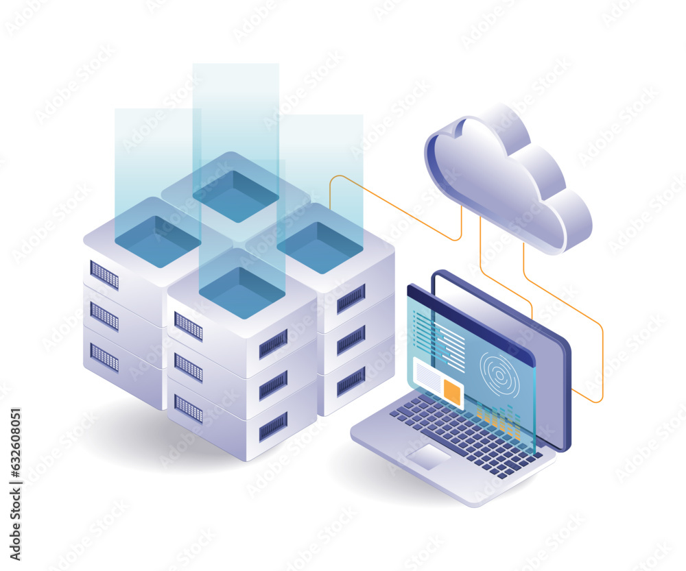 Poster digital technology server data analysis
