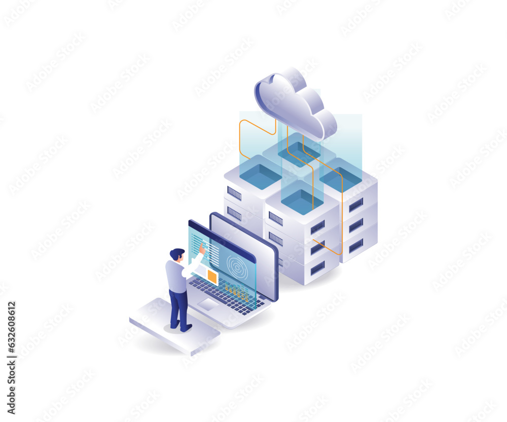 Poster cloud server technology data analysis