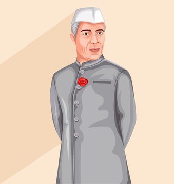 Vector illustration of Nation Hero and Freedom Fighter of India