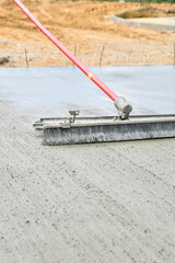 Concrete Pouring from Mixer – Construction Concept for House Building and Industry