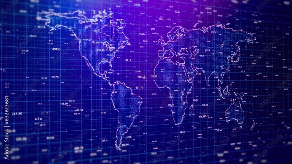 Aufkleber worldwide big data cloud. world connections global network connection data concept. technology globa