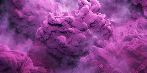 Fototapeta premium Dense Dark Purple Liquid Smoky Abstract Foggy Background Generative AI