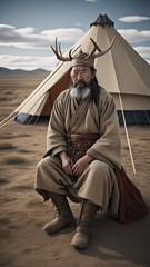 Mongolo nella tundra