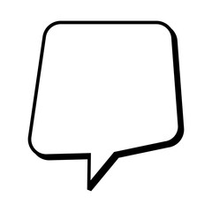 Speech  bubble  icon. Flat  design. Isolated white background
