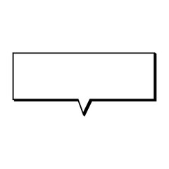 Speech  bubble  icon. Flat  design. Isolated white background
