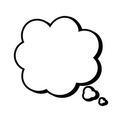 Speech  bubble  icon. Flat  design. Isolated white background