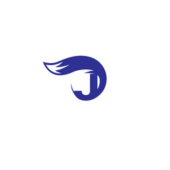   FOX creative modern logo and  J letter logo  simple design with vector graphic.