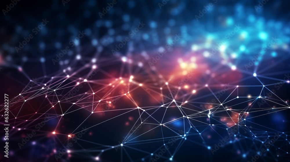 Poster modern digital abstract 3d background. can be used in the description of network abilities, technolo