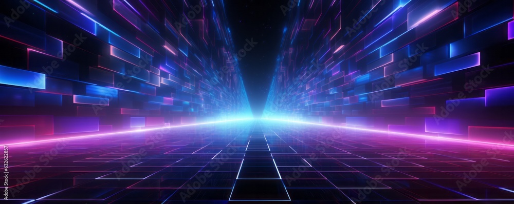 Aufkleber abstract background of scientific and technological. ai generative.