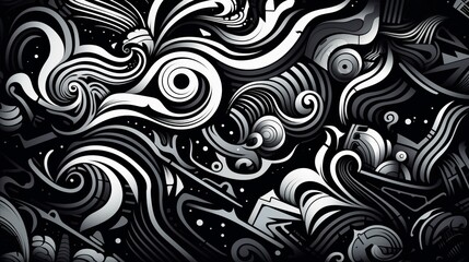 Psychodelic pattern. Abstract background. AI generative.