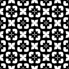 Seamless pattern. Figures ornament.Black and white  pattern for fashion, textile design,  on wall paper, wrapping paper, fabrics and home decor.
