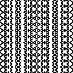 Black and white  pattern . Figures ornament.Seamless pattern for fashion, textile design,  on wall paper, wrapping paper, fabrics and home decor.