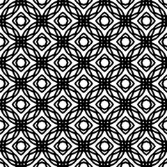 Black and white  pattern . Figures ornament.Seamless pattern for fashion, textile design,  on wall paper, wrapping paper, fabrics and home decor.