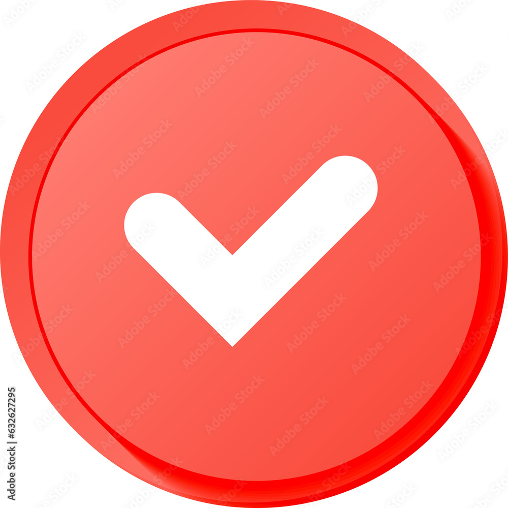 Aufkleber checkmark and check icon. approve or deny line art for apps and websites and ui ux.