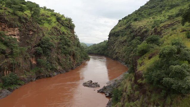 Omo river view Omo valley Ethiopia