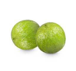 Fresh lime isolated on white backghround
