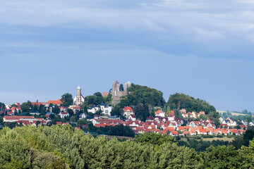 Blick auf Burg Stolpen in Sachsen