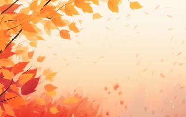 Autumn background with yellow leaves. Colorful autumn foliage. beginning of autumn.