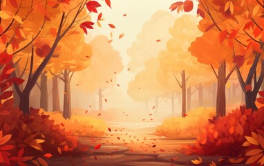 Obraz na płótnie Canvas Autumn background with yellow leaves. Colorful autumn foliage. beginning of autumn.