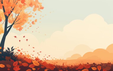 Autumn background with yellow leaves. Colorful autumn foliage. beginning of autumn.