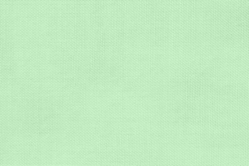 Light green linen texture, green canvas texture as background