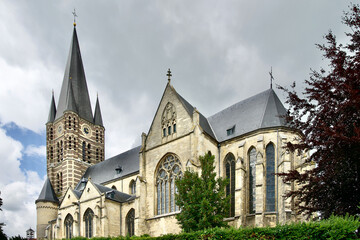 side view of abbey church (St. Michael church) in the 