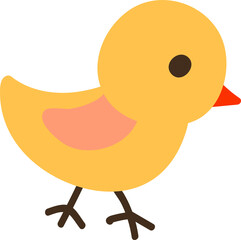 Cute hand drawn chicken. Animals on the farm.
