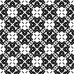 Black and white  pattern . Figures ornament.Seamless pattern for fashion, textile design,  on wall paper, wrapping paper, fabrics and home decor.