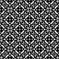 Black and white  pattern . Figures ornament.Seamless pattern for fashion, textile design,  on wall paper, wrapping paper, fabrics and home decor.
