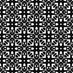Black and white  pattern . Figures ornament.Seamless pattern for fashion, textile design,  on wall paper, wrapping paper, fabrics and home decor.