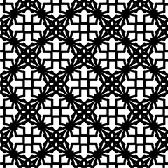 Black and white  pattern . Figures ornament.Seamless pattern for fashion, textile design,  on wall paper, wrapping paper, fabrics and home decor.