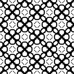 Black and white  pattern . Figures ornament.Seamless pattern for fashion, textile design,  on wall paper, wrapping paper, fabrics and home decor.