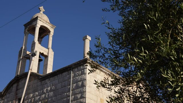 Bell tower of a church Mount Lebanon Douma Lebanon