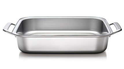 roasting pan isolated on white generative AI