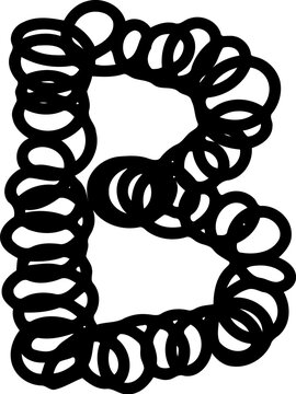recommend clip art: Spring Font Letter B