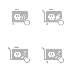 generator icon on a white background, vector illustration