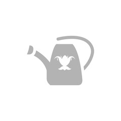 poly roller icon on a white background, vector illustration