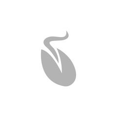 growing seed icon on white background, vector illustration