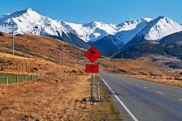 New Zealand. Southern Alps. Driving to Arthur Pass on State Highway 73