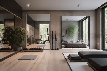 living room interior. generative AI