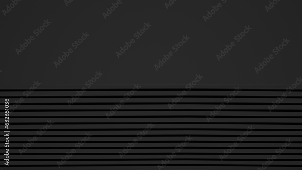 Poster black lines background. 3d rendering