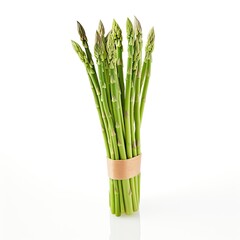 asparagus spear isolated on white generative AI