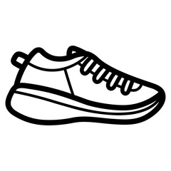 shoe line icon style