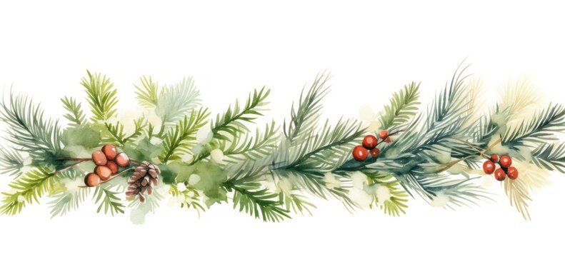 Elegant green Christmas brunch with a decorative red and white motif. Concept of a stylish and cheerful holiday feast.