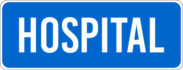 Hospital Blue Sign © ti555design