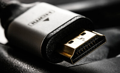 HDMI connector close up view
