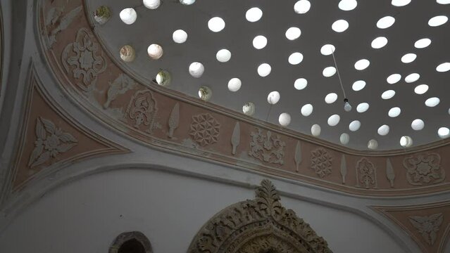 Glasses into Beiteddine Palace bath Beit ed-Dine Lebanon